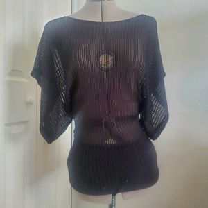 Adorable mesh like dolman top